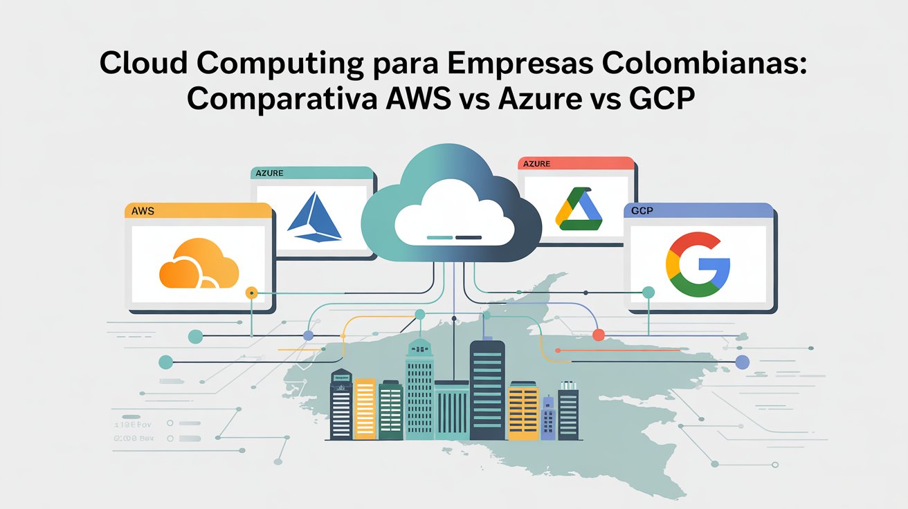 Cloud computing para empresas colombianas: comparativa AWS vs Azure vs GCP