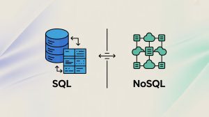 Ilustración comparativa entre bases de datos SQL y NoSQL para proyectos reales.